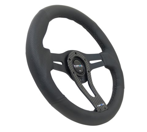 NRG Reinforced Steering Wheel (320mm) w/Carbon Center Spoke thumbnail 3