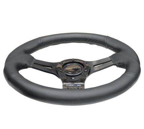 NRG Reinforced Steering Wheel (320mm) w/Carbon Center Spoke thumbnail 4
