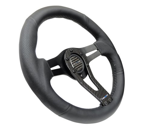 NRG Reinforced Steering Wheel (320mm) w/Carbon Center Spoke thumbnail 6