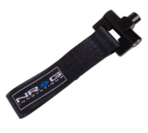 NRG Bolt-In Tow Strap Black - BMW E90 E92 3 Series / R53 Mini 01-06 (5000lb. Limit) thumbnail 1