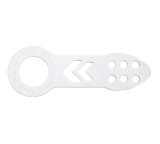 NRG Universal Front Tow Hook - White Powder Coat thumbnail 1