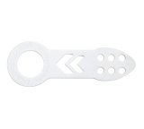 NRG Universal Front Tow Hook - White Powder Coat thumbnail 2