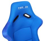 NRG FRP Bucket Seat (Blue Cloth) - Large thumbnail 1