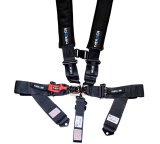 NRG SFI 16.1 5PT 3in Seat Belt Harness / Latch Link - Black thumbnail 5