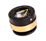 NRG Quick Release Gen 2.0 - Black Body / Chrome Gold Ring thumbnail 4