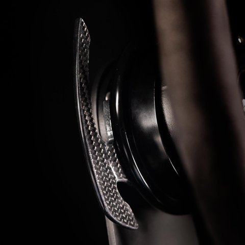 NRG Reinforced Steering Wheel (350mm / 3in. Deep) Black Leather w/ Alcantara Stitching thumbnail 3