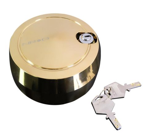 NRG Quick Lock V2 w/Free Spin - Chrome Gold (Will Not Work w/Thin Version QR or Quick Tilt System) thumbnail 3