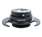 NRG Quick Release Kit Gen 3.0 - Black Body / Black Ring w/ Carbon Fiber Handles thumbnail 3