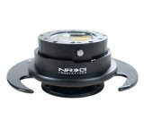 NRG Quick Release Kit Gen 3.0 - Black Body / Black Ring w/ Carbon Fiber Handles thumbnail 4