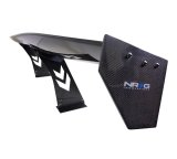 NRG Carbon Fiber Spoiler - Universal (69in.) w/NRG Logo / Stand Cut Out / Large Side Plate thumbnail 2