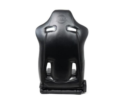 NRG Reclinable Sport Seats (Pair) The Arrow Black Vinyl w/ Pressed NRG logo w/ Black Stitch thumbnail 6