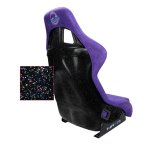 NRG FRP Bucket Seat PRISMA Edition W/ pearlized Back Purple Alcantara - Large thumbnail 1