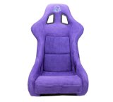 NRG FRP Bucket Seat PRISMA Edition W/ pearlized Back Purple Alcantara - Large thumbnail 4