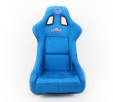 NRG FRP Bucket Seat ULTRA Edition - Large (Blue Alcantara/Gold Glitter Back) thumbnail 6