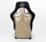 NRG FRP Bucket Seat ULTRA Edition - Large (Black Alcantara/Gold Glitter Back) thumbnail 1