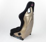 NRG FRP Bucket Seat ULTRA Edition - Large (Black Alcantara/Gold Glitter Back) thumbnail 2