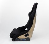 NRG FRP Bucket Seat ULTRA Edition - Large (Black Alcantara/Gold Glitter Back) thumbnail 3