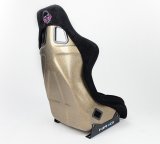 NRG FRP Bucket Seat ULTRA Edition - Large (Black Alcantara/Gold Glitter Back) thumbnail 5