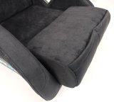 NRG FRP Bucket Seat ULTRA Edition - Large (Black Alcantara/Gold Glitter Back) thumbnail 7