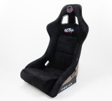 NRG FRP Bucket Seat ULTRA Edition - Large (Black Alcantara/Gold Glitter Back) thumbnail 8