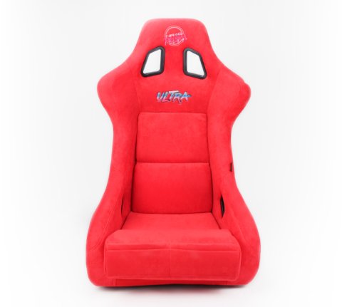 NRG FRP Bucket Seat ULTRA Edition - Large (Red Alcantara/Gold Glitter Back) thumbnail 7