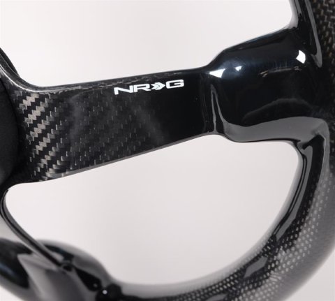NRG Carbon Fiber Steering Wheel (350mm) Deep Dish - Full Carbon thumbnail 5