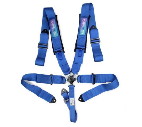 NRG 5PT 3in. Seat Belt Harness / Cam Lock - Blue thumbnail 4
