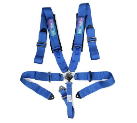 NRG 5PT 3in. Seat Belt Harness / Cam Lock - Blue thumbnail 5