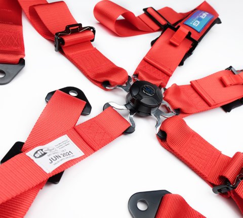 NRG 5PT 3in. Seat Belt Harness / Cam Lock - Red thumbnail 9