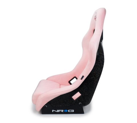 NRG FRP Bucket Seat Prisma Edition w/ Pearlized Back and Pink Alcantara (Medium) thumbnail 5