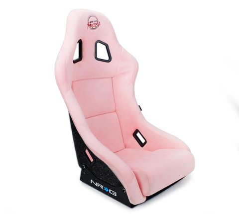 NRG FRP Bucket Seat Prisma Edition w/ Pearlized Back and Pink Alcantara (Medium) thumbnail 8