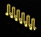 NRG Titanium Steering Wheel Screw Upgrade Kit (Conical) - Chrome Gold thumbnail 3