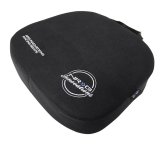 NRG Racing Seat Cushion - One Piece Memory Foam Nylon Black w/ White Stitching thumbnail 1