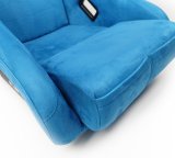 NRG FRP Bucket Seat ULTRA Edition - Medium (Blue Alcantara/Pearlized Back) thumbnail 1