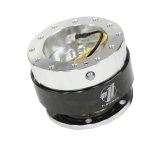 NRG Quick Release Gen 1.5 - Silver Body / Black Chrome Ring thumbnail 3