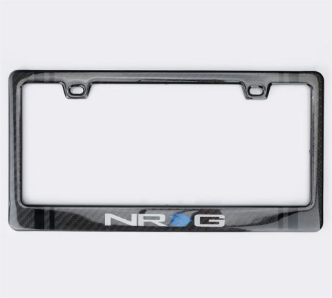 NRG Carbon License Plate Frame/ Fiber Poly Dip Finish Wet w/ NRG Logo thumbnail 3