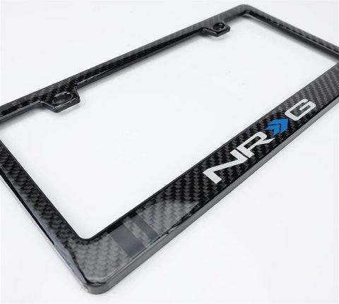 NRG Carbon License Plate Frame/ Fiber Poly Dip Finish Wet w/ NRG Logo thumbnail 6