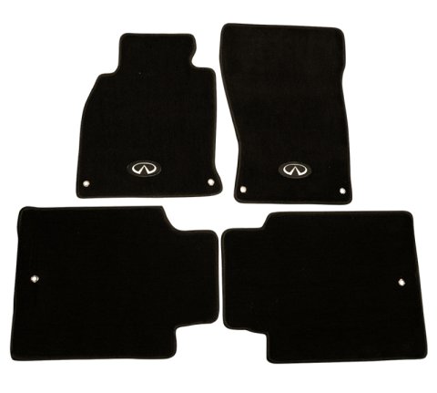 NRG Floor Mats - 13+ Infinity Q70 w/ Infiniti Emblem Logo (4 pieces) thumbnail 2