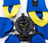 NRG FIA 6pt 2in. Shoulder Belt for HANS Device/ Rotary Cam Lock Buckle/ 3in. Waist Belt - Blue thumbnail 8
