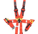 NRG FIA 6pt 2in. Shoulder Belt for HANS Device/ Rotary Cam Lock Buckle/ 3in. Waist Belt - Red thumbnail 4