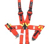 NRG FIA 6pt 2in. Shoulder Belt for HANS Device/ Rotary Cam Lock Buckle/ 3in. Waist Belt - Red thumbnail 9