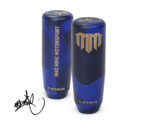 NRG Universal Shift Knob - Heavy Weight - Mad Mike Signature Short Shifter - Blue Camo thumbnail 2