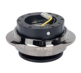 NRG Quick Release Kit - Black Body/ Black Chrome Oval Ring thumbnail 3