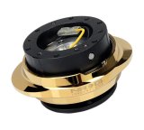 NRG Quick Release Kit - Black Body/ Chrome Gold Oval Ring thumbnail 4