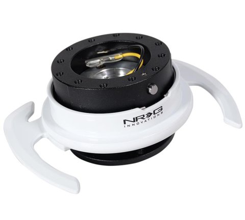 NRG Quick Release Kit - Black Body/ White Ring w/ Handles thumbnail 2