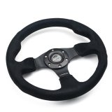 NRG Reinforced Steering Wheel (320mm) Alcantara Steering Wheel w/ Black Stitching thumbnail 1