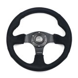 NRG Reinforced Steering Wheel (320mm) Alcantara Steering Wheel w/ Black Stitching thumbnail 2