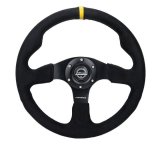 NRG Reinforced Steering Wheel (320mm) Alcantara Steering Wheel w/ Black Stitching thumbnail 3