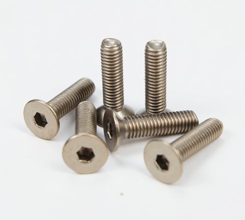 NRG Titanium Silver Steering Wheel Screw Kit Upgrade- Conical thumbnail 2