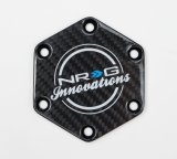 NRG Carbon Fiber Horn Delete Button Circular Logo Front/ Back thumbnail 2